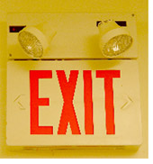 Exit sign installed by B+B Services